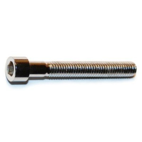 Midwest Fastener #10-32 Socket Head Cap Screw, Chrome Plated Steel, 1-1/2 in Length, 10 PK 79728
